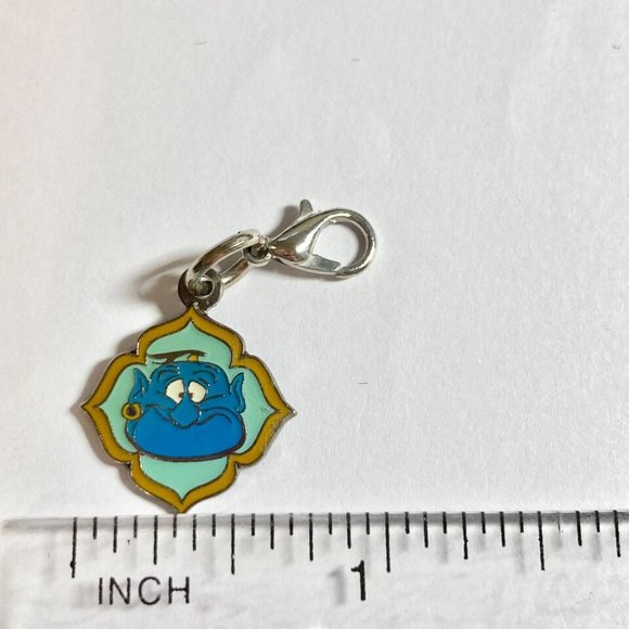 Vintage Disney Aladdin Genie Jasmine Clip On Charm Zipper Pull Purse Signed - Picture 8 of 9